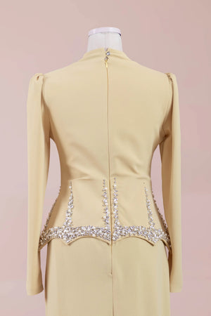 Ranya Tesettür Abiye - FioraofDress - tesettur - abiye - Safran - 38 - hijab - evening - dress