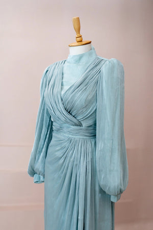 Safir Tesettür Abiye - FioraofDress - tesettur - abiye - mint - 38 - hijab - evening - dress