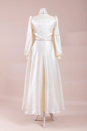 Sima Tesettür Abiye - FioraofDress - tesettur - abiye - Ekru - 38 - hijab - evening - dress