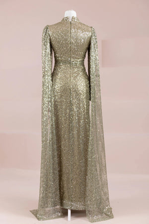 Solea Tesettür Abiye - FioraofDress - tesettur - abiye - HAKİ - 38 - hijab - evening - dress