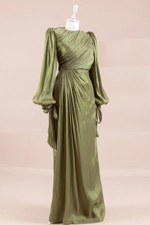 Su Yolu Tesettür Abiye - FioraofDress - tesettur - abiye - Çimen yeşili - 38 - hijab - evening - dress