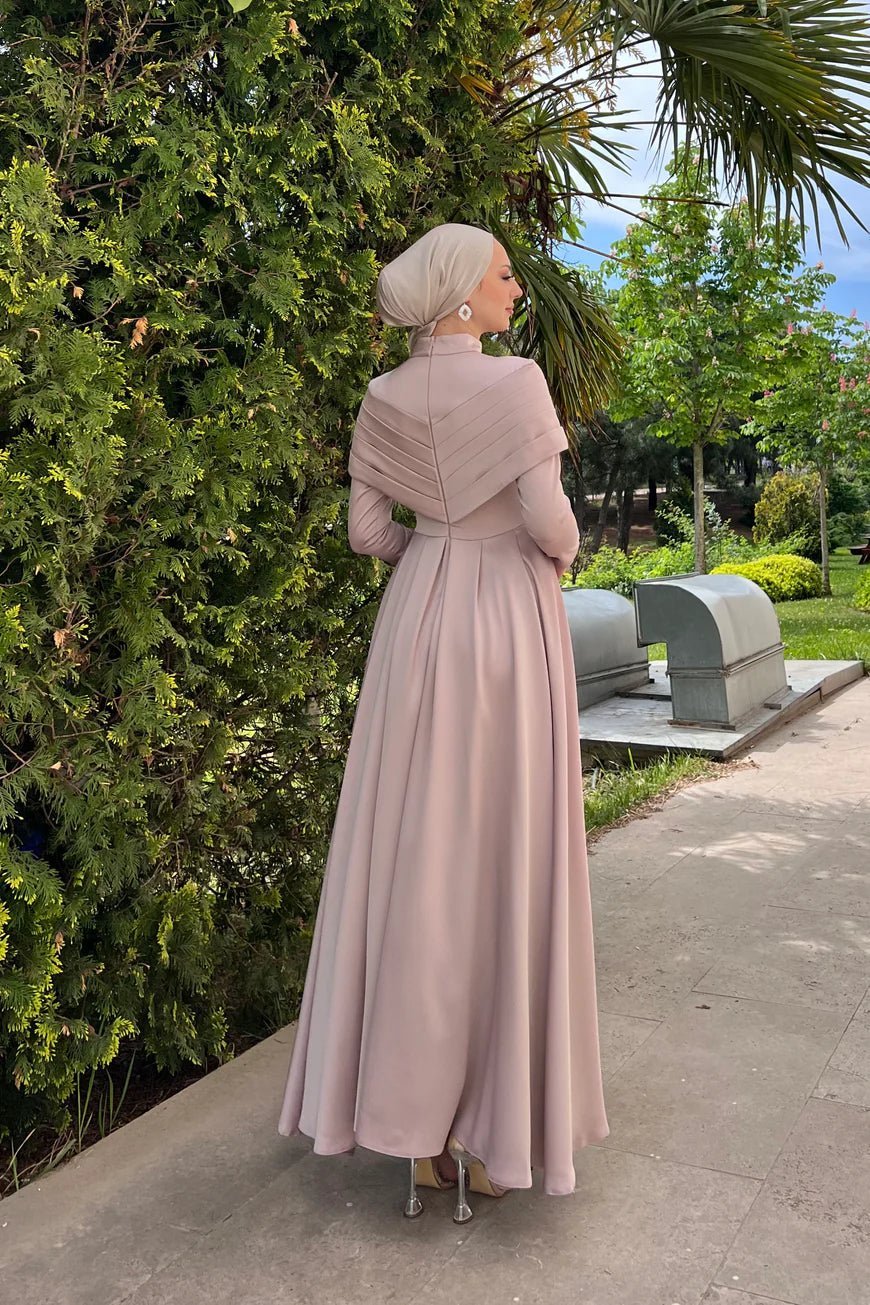 Süeda Tesettür Abiye - FioraofDress - tesettur - abiye - 44 - Gül Kurusu - hijab - evening - dress