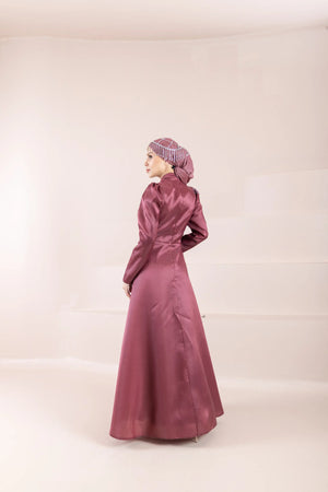 Talia Tesettür Abiye - FioraofDress - tesettur - abiye - BORDO - 38 - hijab - evening - dress