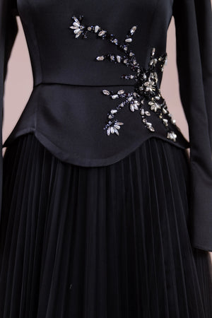 Tuéra Tesettür Abiye - FioraofDress - tesettur - abiye - Siyahh - 36 - hijab - evening - dress