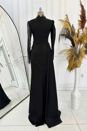 Vela Abiye - FioraofDress - tesettur - abiye - 48 - Gül Kurusu - hijab - evening - dress