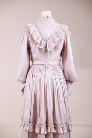 Vintage Tesettür Abiye - FioraofDress - tesettur - abiye - Pudra - 36 - hijab - evening - dress