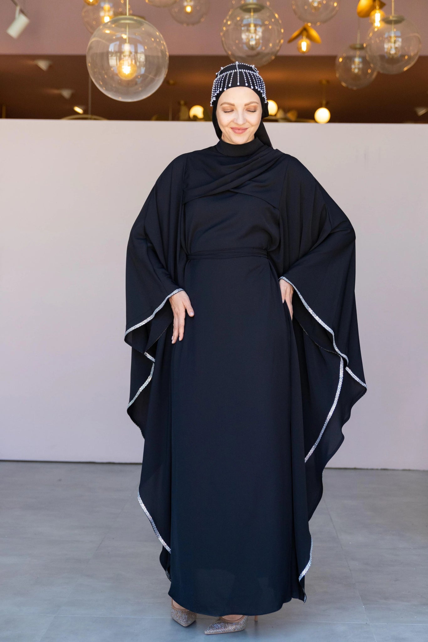 Abaya Tesettur Abiye - FioraofDress - tesettur - abiye - 36 - Siyahh - hijab - evening - dress