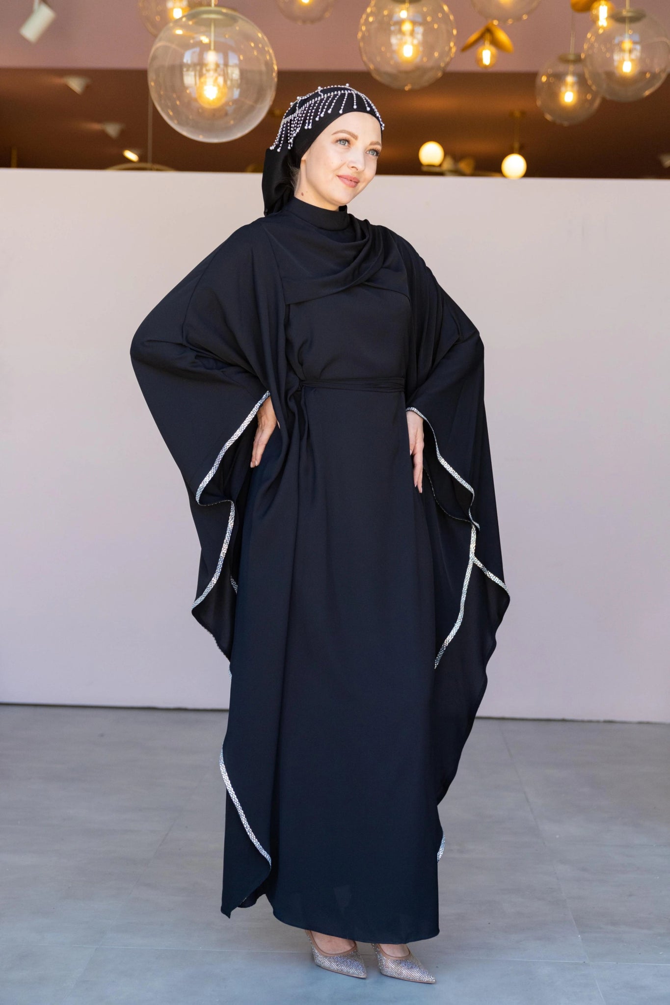 Abaya Tesettur Abiye - FioraofDress - tesettur - abiye - 36 - Siyahh - hijab - evening - dress