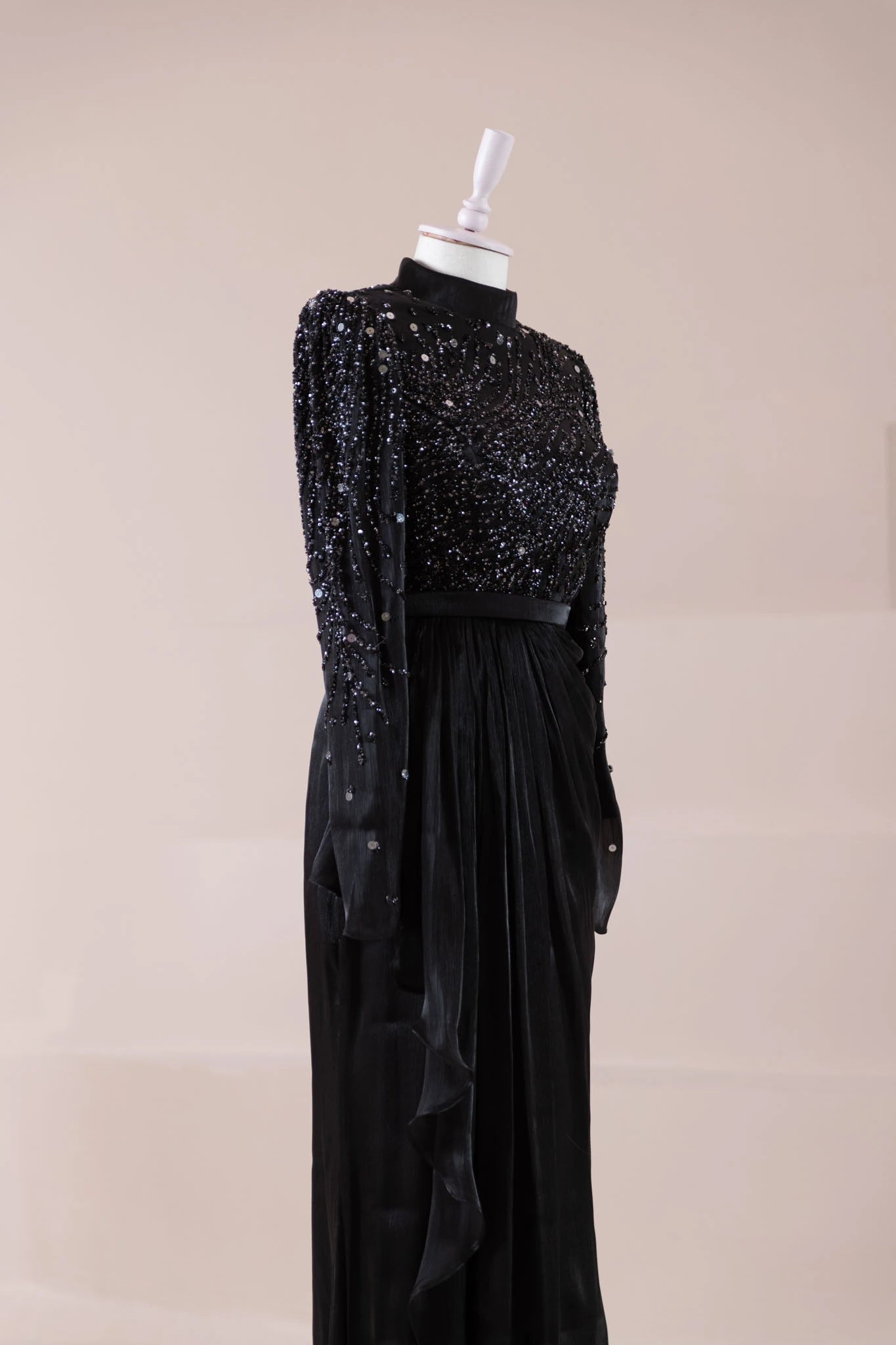 Ahenk Tesettür Abiye - FioraofDress - tesettur - abiye - SİYAH - 38 - hijab - evening - dress