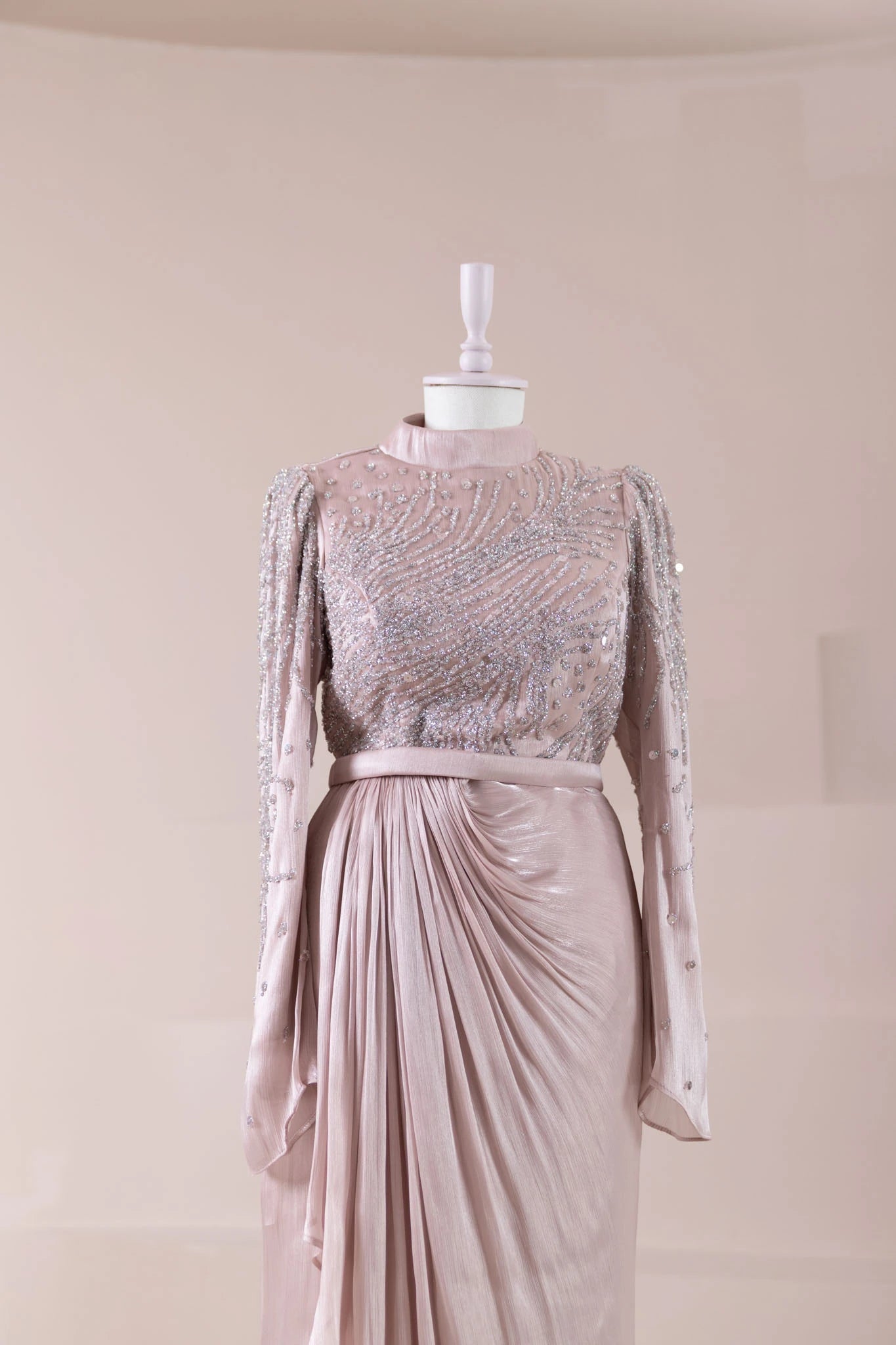 Ahenk Tesettür Abiye - FioraofDress - tesettur - abiye - Pudra - 38 - hijab - evening - dress