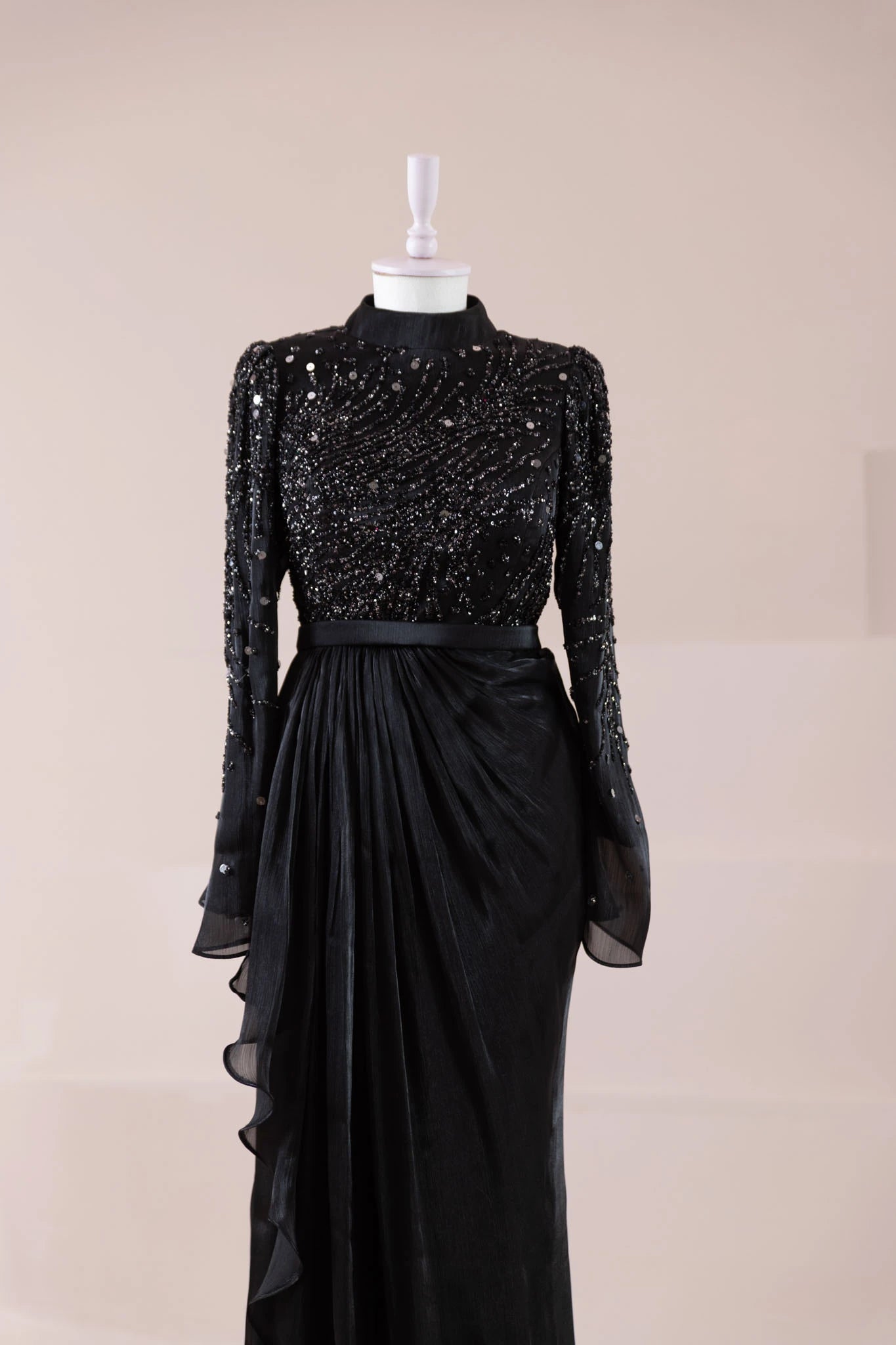 Ahenk Tesettür Abiye - FioraofDress - tesettur - abiye - SİYAH - 38 - hijab - evening - dress