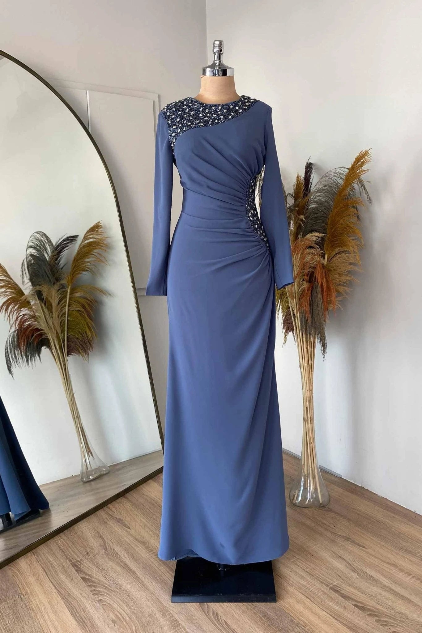 Aleyna Tesettür Abiye - FioraofDress - tesettur - abiye - 48 - zümrüt - hijab - evening - dress