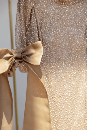 Alina Tesettür Abiye - FioraofDress - tesettur - abiye - 48 - GOLD - hijab - evening - dress