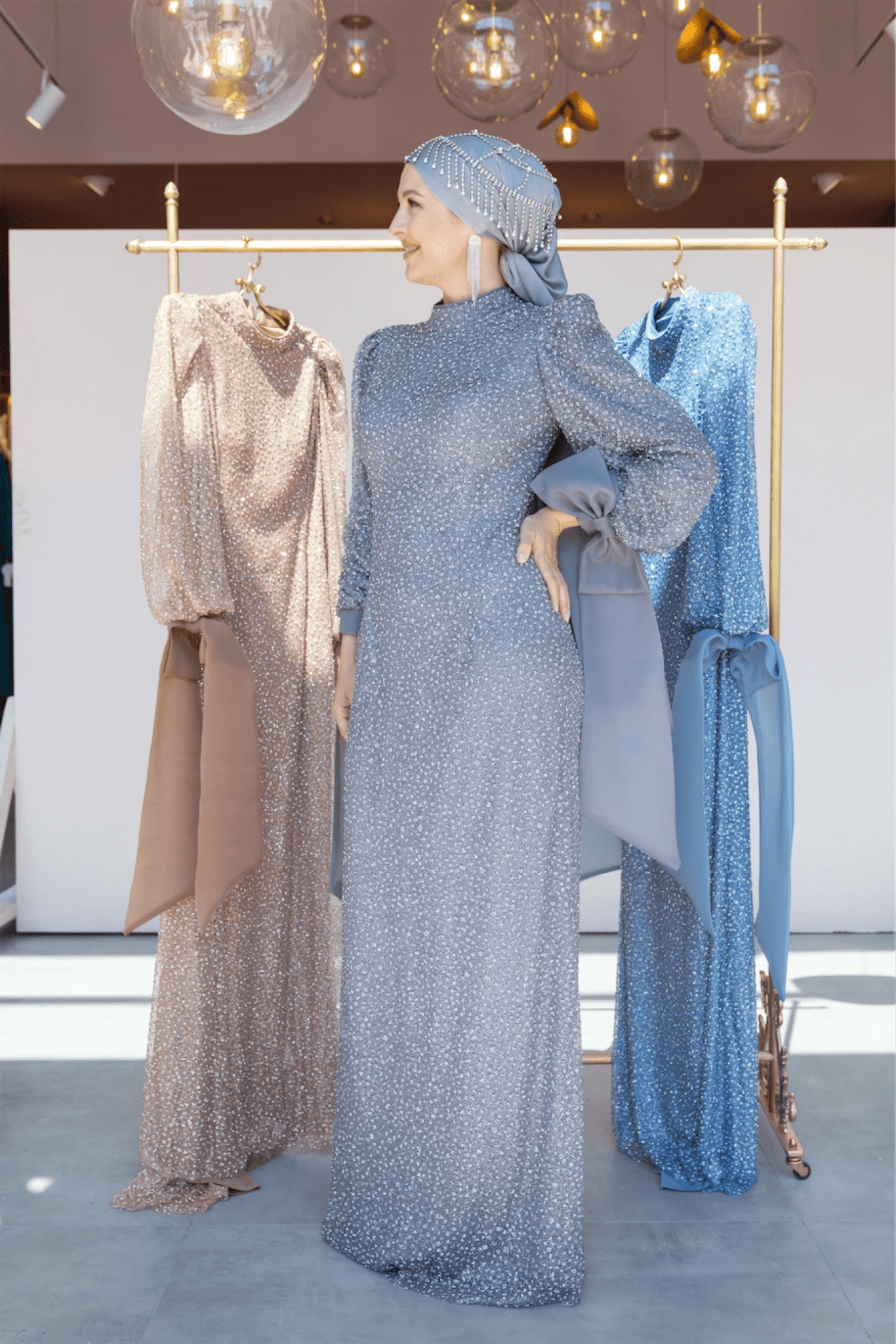 Alina Tesettür Abiye - FioraofDress - tesettur - abiye - 48 - antrasitt - hijab - evening - dress