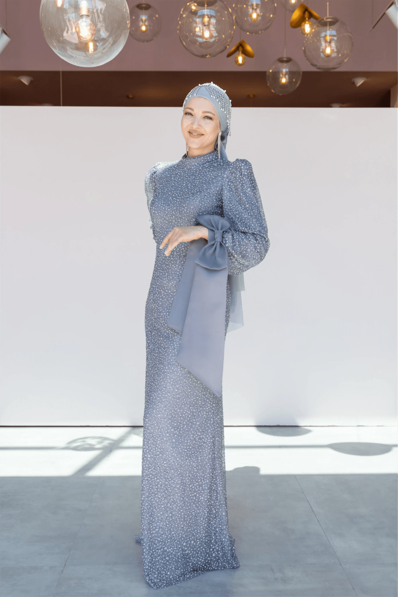 Alina Tesettür Abiye - FioraofDress - tesettur - abiye - 48 - antrasitt - hijab - evening - dress