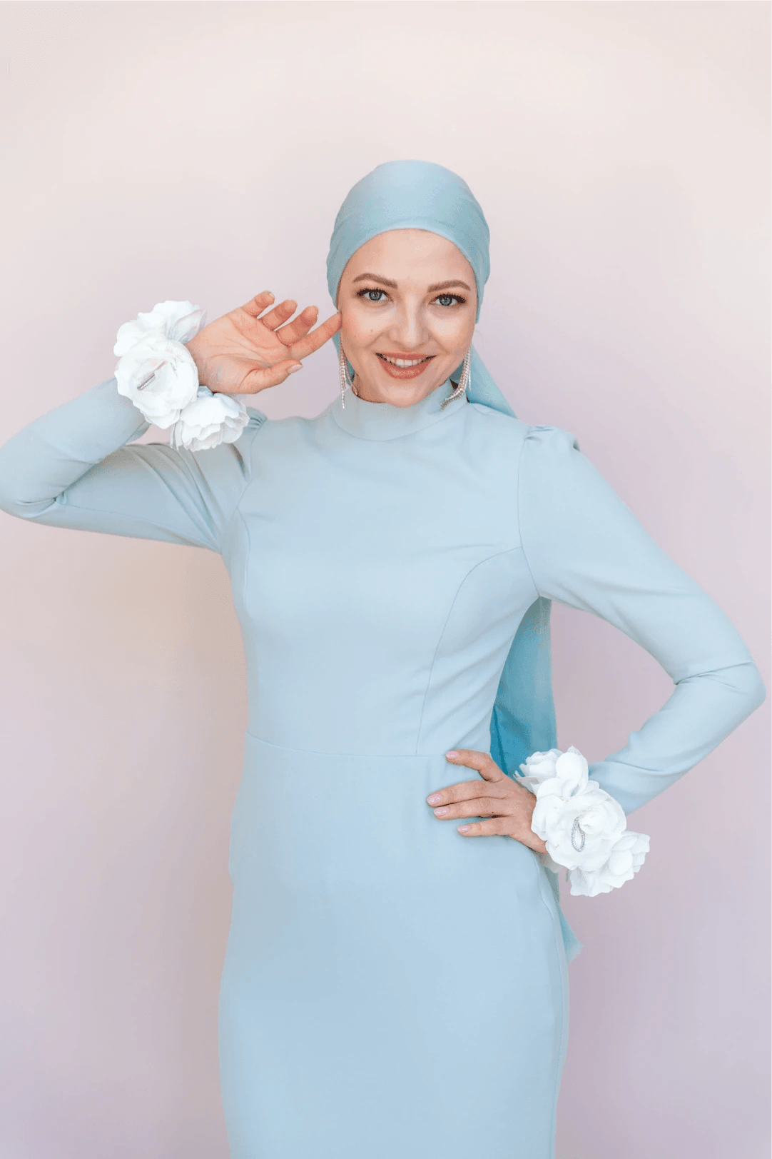 Allegra Tesettür Abiye - FioraofDress - tesettur - abiye - 44 - mint - hijab - evening - dress