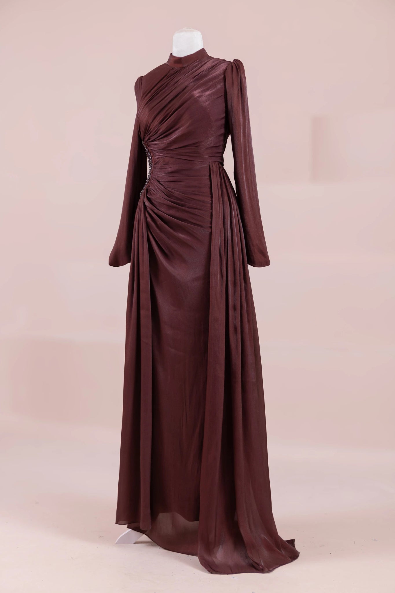 Amaris Tesettür Abiye - FioraofDress - tesettur - abiye - bery burgundy - 38 - hijab - evening - dress