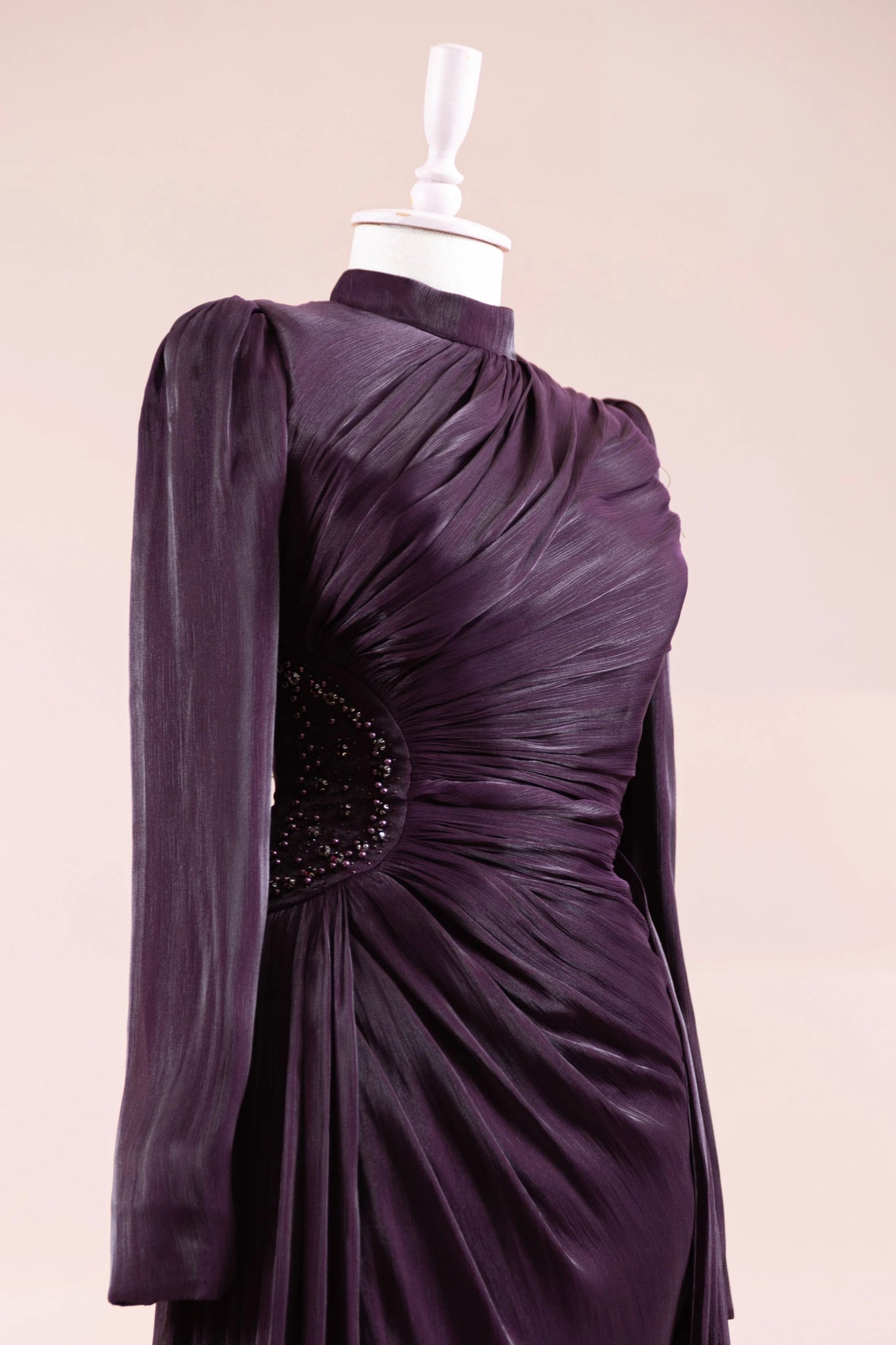 Amaris Tesettür Abiye - FioraofDress - tesettur - abiye - Ametist Moru - 38 - hijab - evening - dress