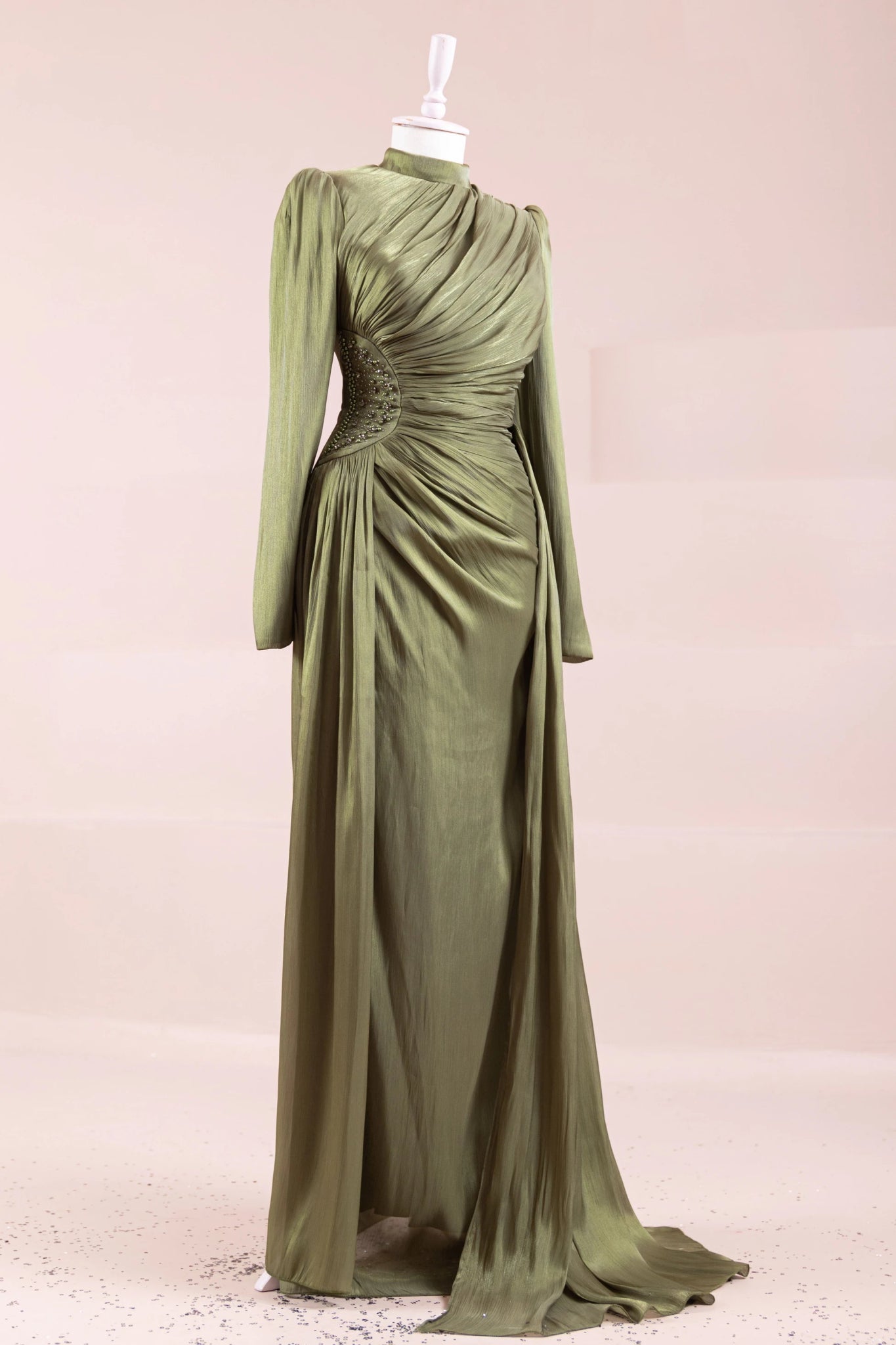 Amaris Tesettür Abiye - FioraofDress - tesettur - abiye - Çimen yeşili - 38 - hijab - evening - dress