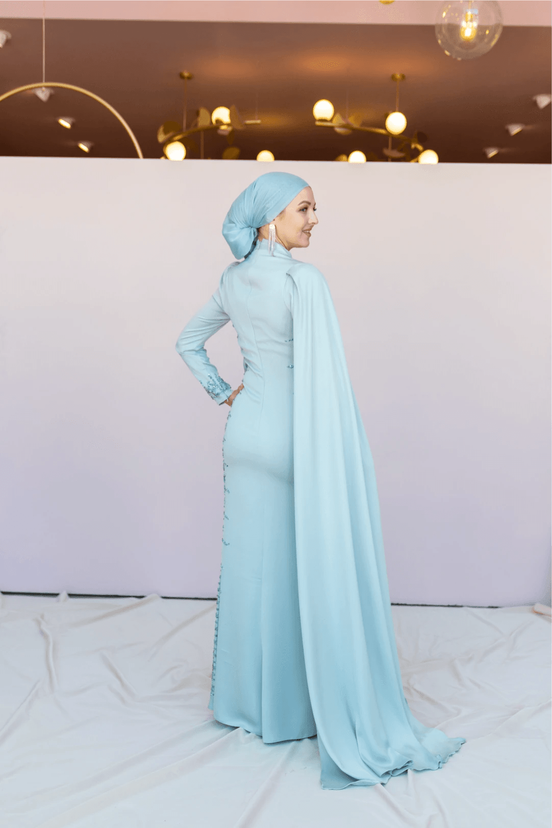 Anetta Tesettür Abiye - FioraofDress - tesettur - abiye - 46 - Su Yeşili - hijab - evening - dress