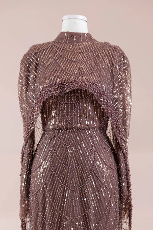 Arde Tesettür Abiye - FioraofDress - tesettur - abiye - Mocha - 38 - hijab - evening - dress