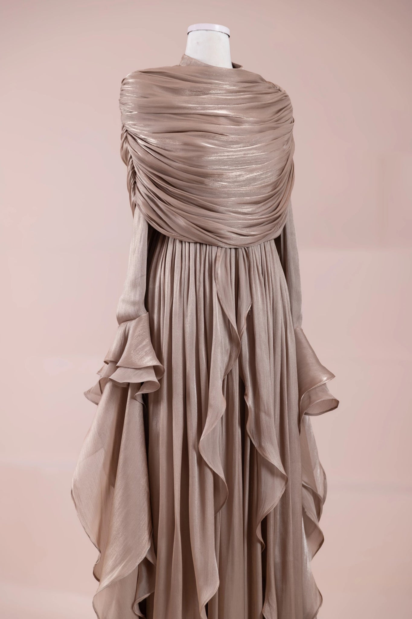 Aréa Tesettür Abiye - FioraofDress - tesettur - abiye - VİZON - 38 - hijab - evening - dress