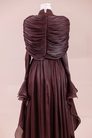 Aréa Tesettür Abiye - FioraofDress - tesettur - abiye - bery burgundy - 38 - hijab - evening - dress