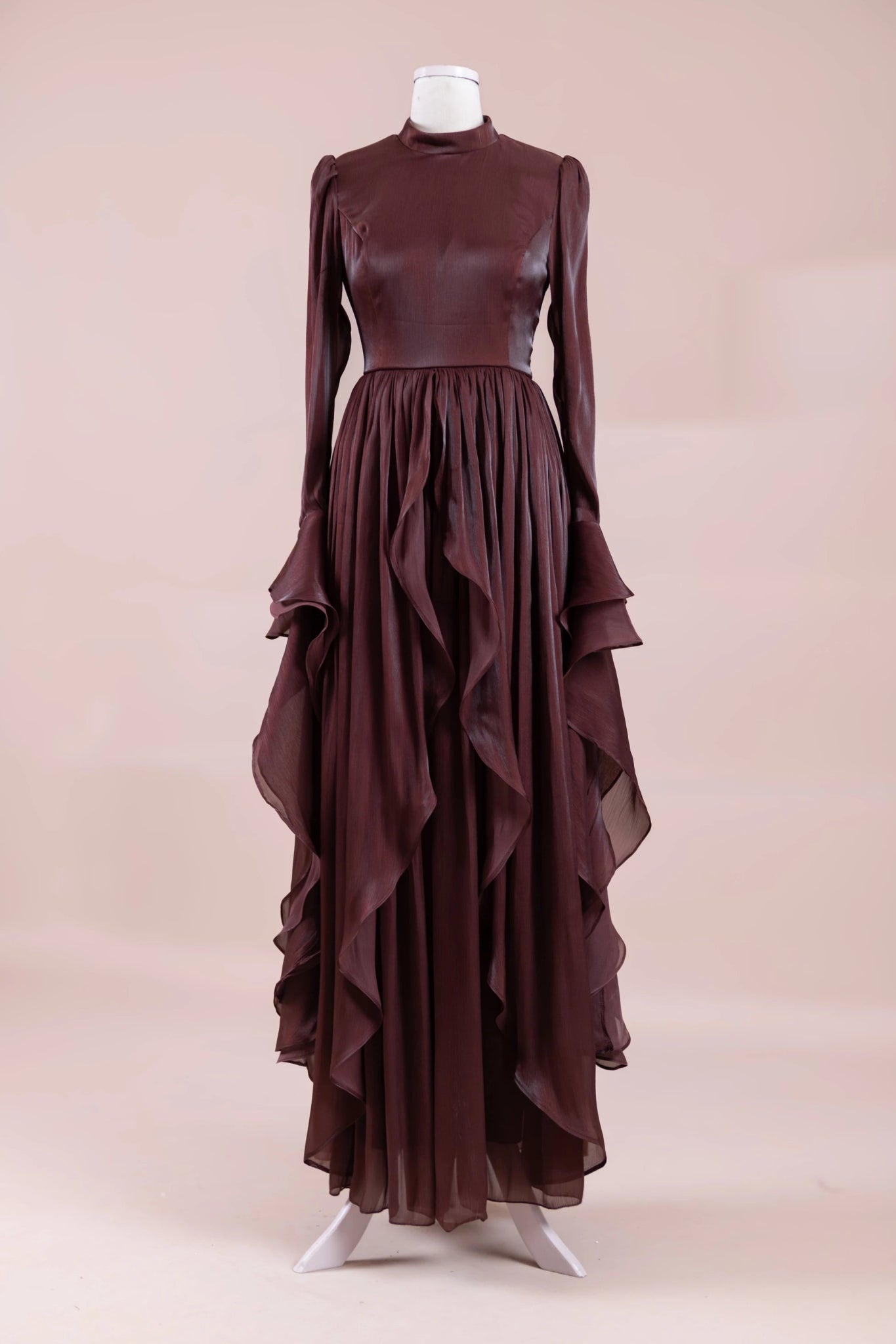 Aréa Tesettür Abiye - FioraofDress - tesettur - abiye - bery burgundy - 38 - hijab - evening - dress