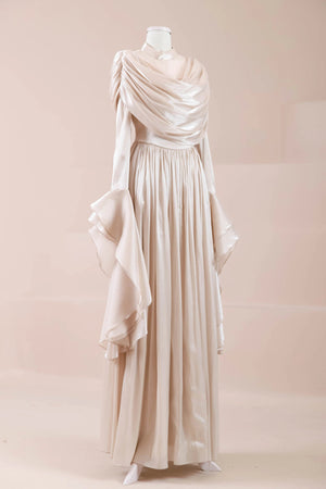 Arvia Tesettür Abiye - FioraofDress - tesettur - abiye - nude - 36 - hijab - evening - dress
