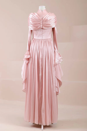 Arvia Tesettür Abiye - FioraofDress - tesettur - abiye - Pudra - 36 - hijab - evening - dress