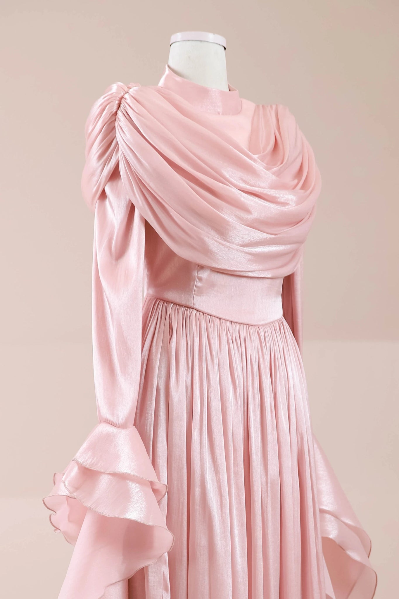 Arvia Tesettür Abiye - FioraofDress - tesettur - abiye - Pudra - 36 - hijab - evening - dress