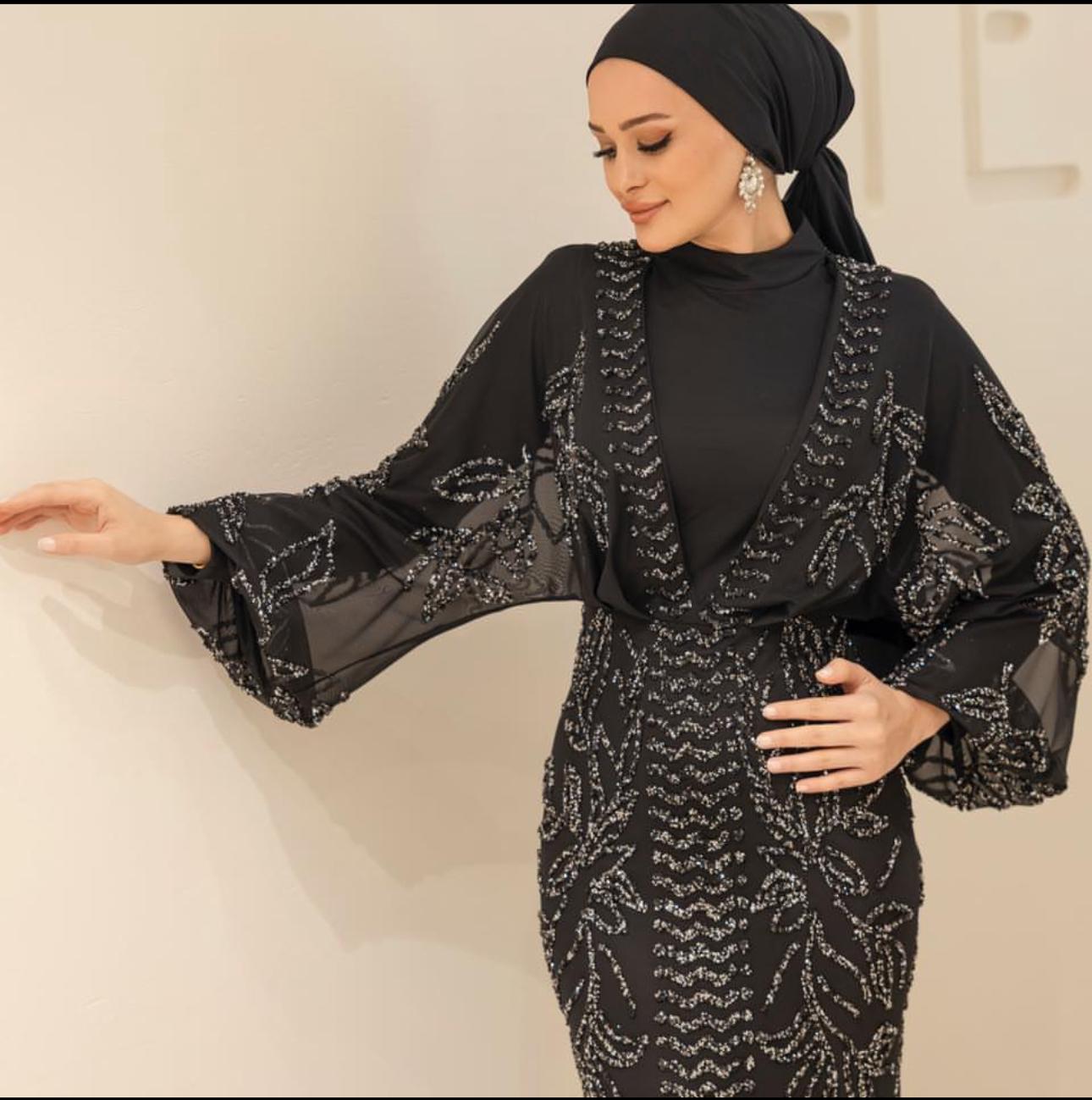 Asel Tesettür Abiye - FioraofDress - tesettur - abiye - SİYAH - 38 - hijab - evening - dress