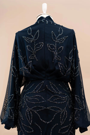 Asel Tesettür Abiye - FioraofDress - tesettur - abiye - LACİVERT - 38 - hijab - evening - dress