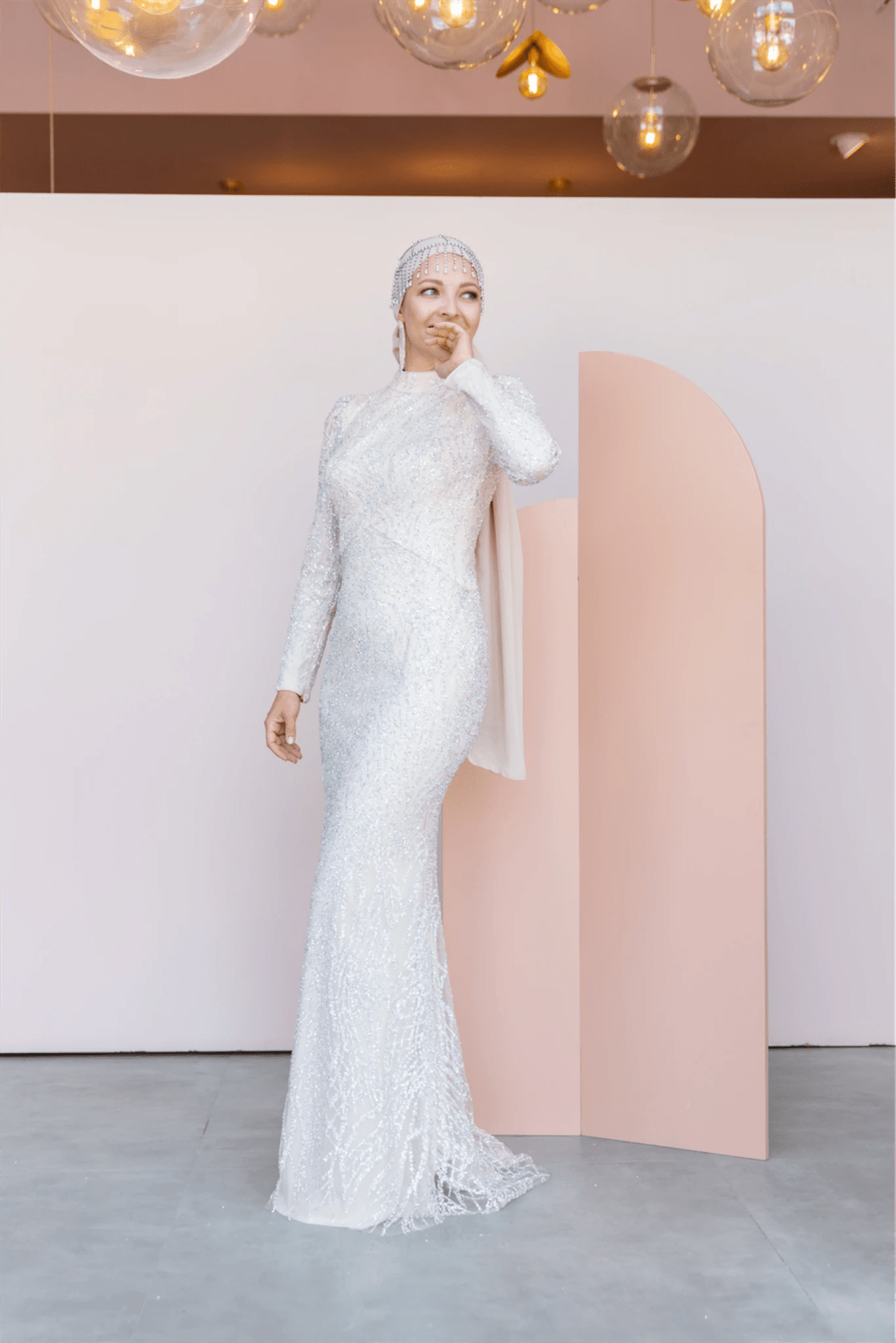 Asilen Tesettür Abiye - FioraofDress - tesettur - abiye - 44 - Taş - hijab - evening - dress