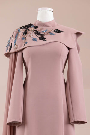 Asilta Tesettür Abiye - FioraofDress - tesettur - abiye - Gül Kurusu - 38 - hijab - evening - dress