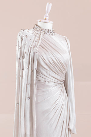 Aven Tesettür Abiye - FioraofDress - tesettur - abiye - BEJ - 38 - hijab - evening - dress