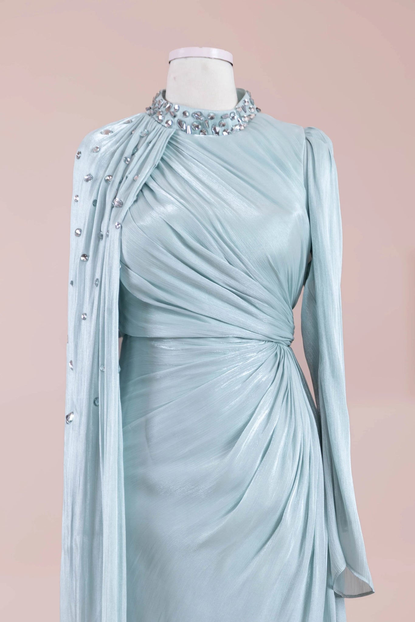 Aven Tesettür Abiye - FioraofDress - tesettur - abiye - mint yeşili - 38 - hijab - evening - dress