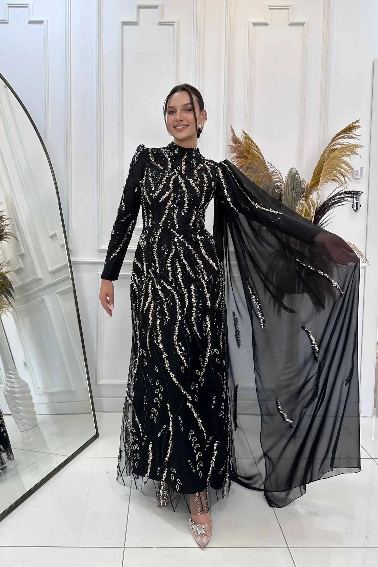 Aybike Tesettür Abiye - FioraofDress - tesettur - abiye - rose - 38 - hijab - evening - dress