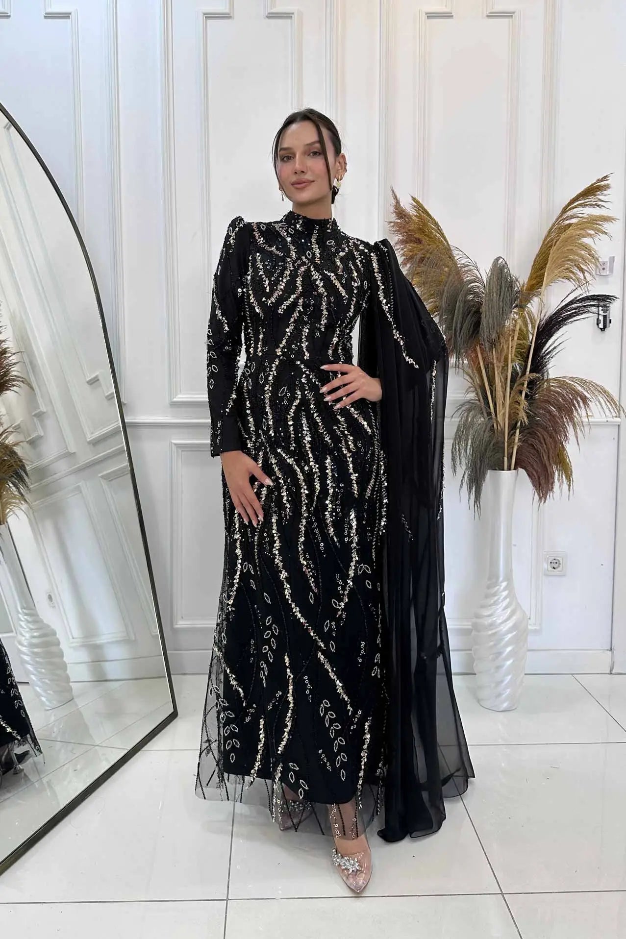 Aybike Tesettür Abiye - FioraofDress - tesettur - abiye - rose - 38 - hijab - evening - dress