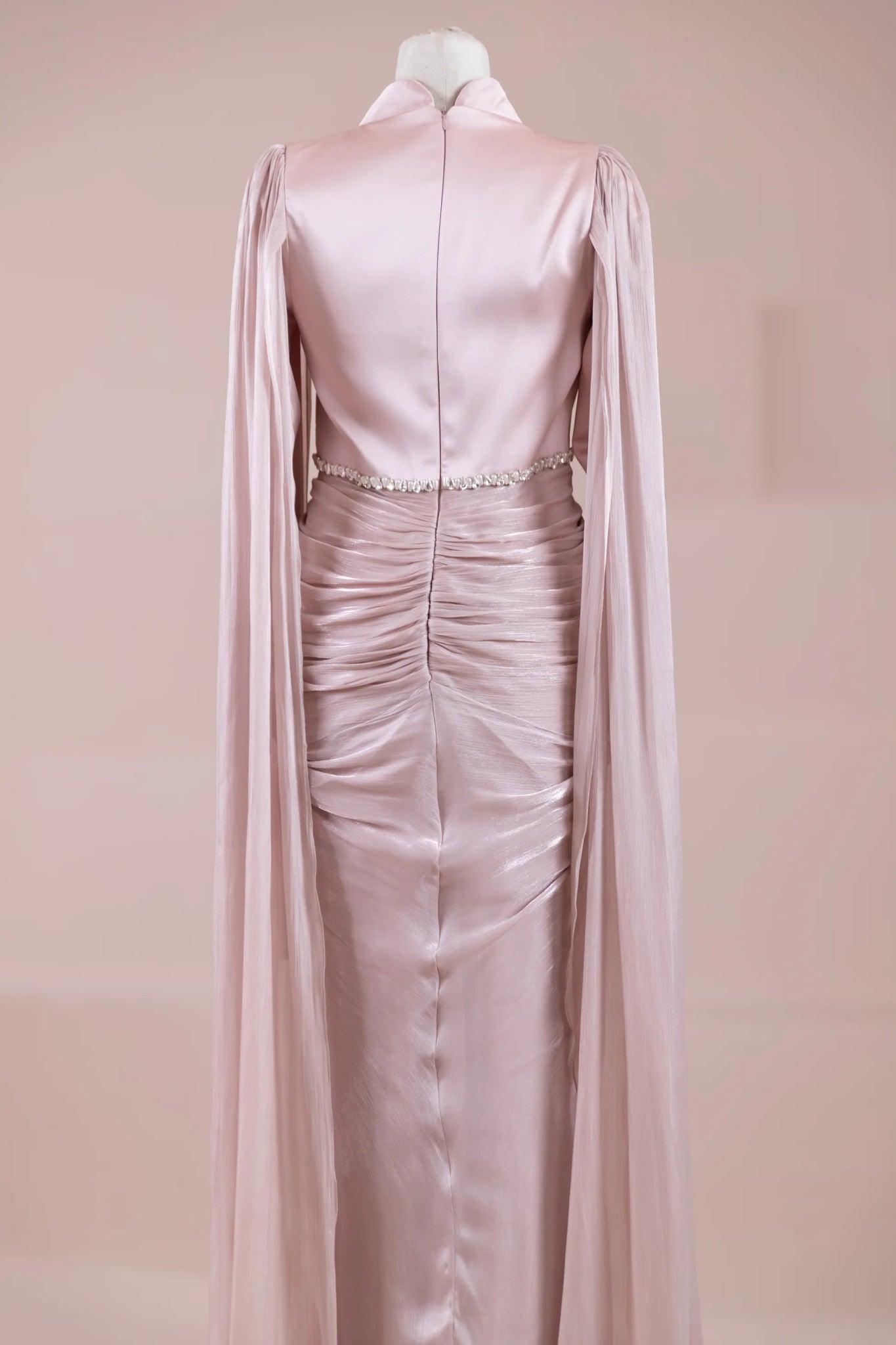 Belin Tesettür Abiye - FioraofDress - tesettur - abiye - Pudra - 36 - hijab - evening - dress