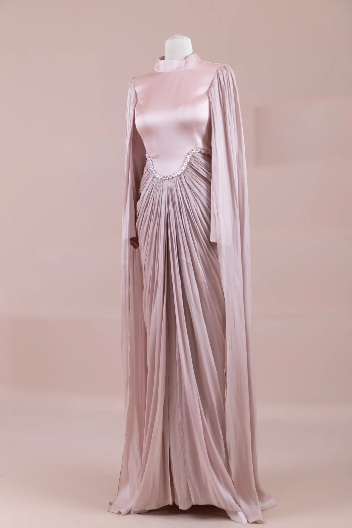 Belin Tesettür Abiye - FioraofDress - tesettur - abiye - Pudra - 36 - hijab - evening - dress