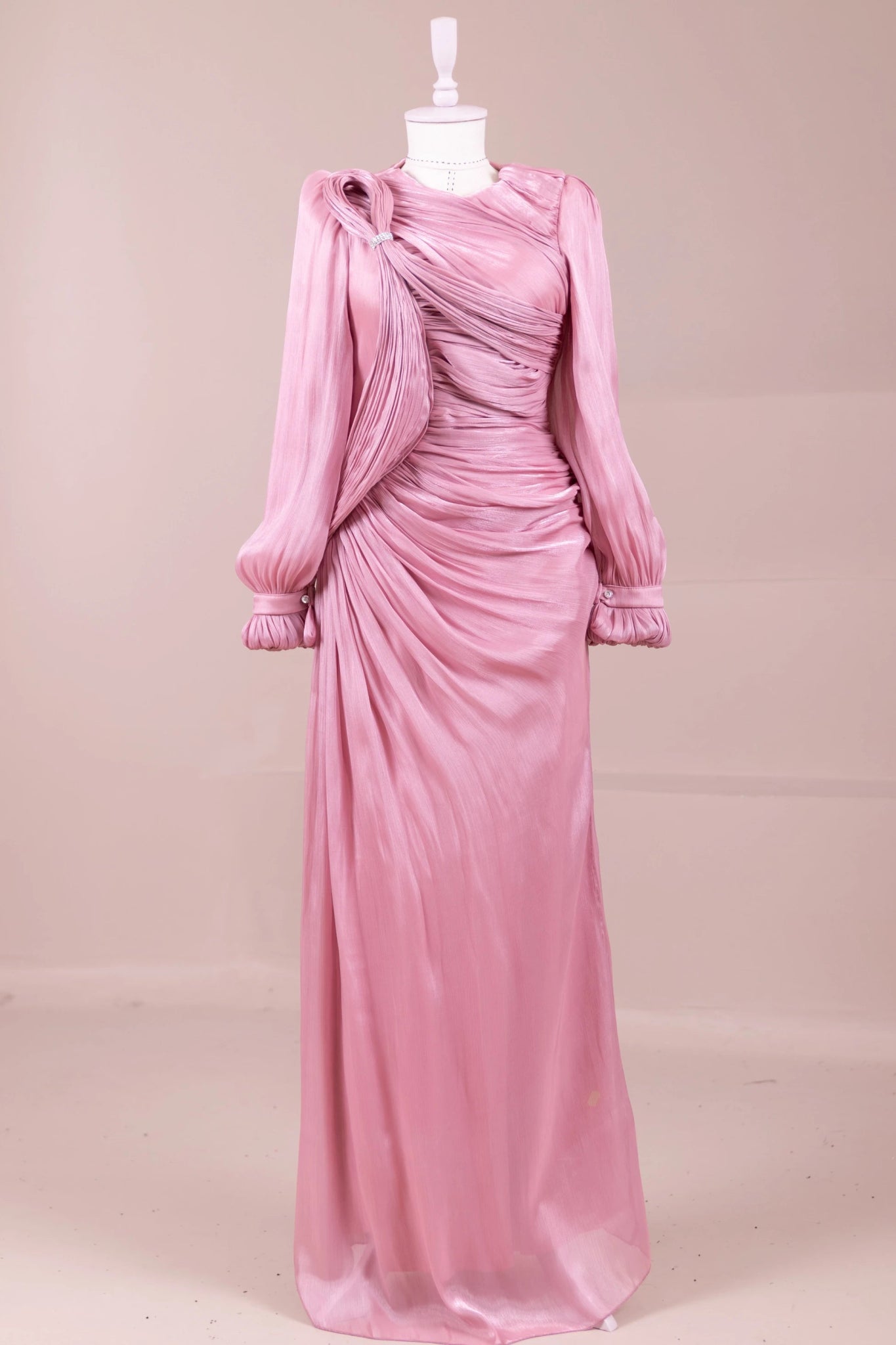 Bloom Tesettür Abiye - FioraofDress - tesettur - abiye - PEMBE - 38 - hijab - evening - dress