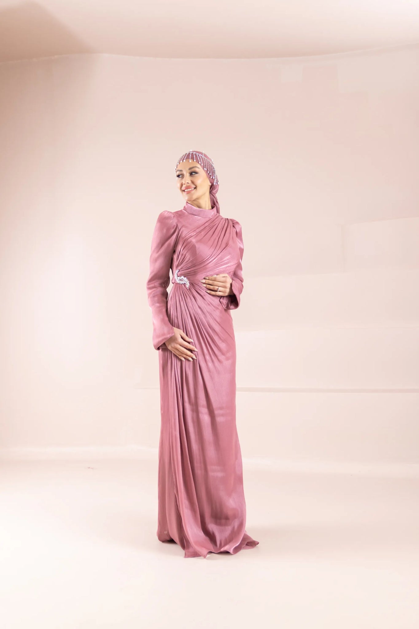 Camellia Tesettür Abiye - FioraofDress - tesettur - abiye - Berry - 38 - hijab - evening - dress