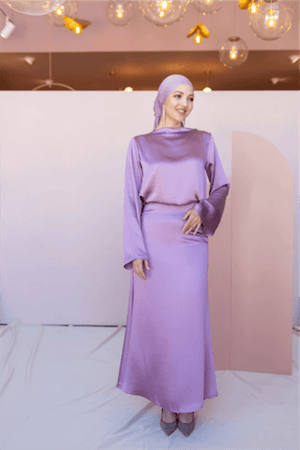 Candida Tesettür Takım - FioraofDress - tesettur - abiye - 44 - LİLAA - hijab - evening - dress