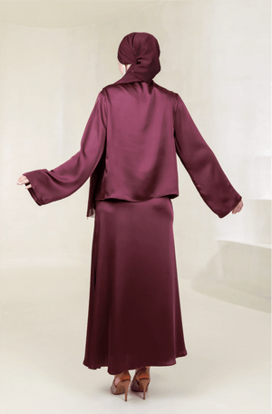 Candida Tesettür Takım - FioraofDress - tesettur - abiye - 44 - BORDO - hijab - evening - dress