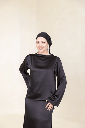 Candida Tesettür Takım - FioraofDress - tesettur - abiye - 44 - Siyahh - hijab - evening - dress