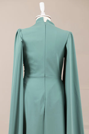 Celestia Tesettür Abiye - FioraofDress - tesettur - abiye - Çagla yeşili - 38 - hijab - evening - dress