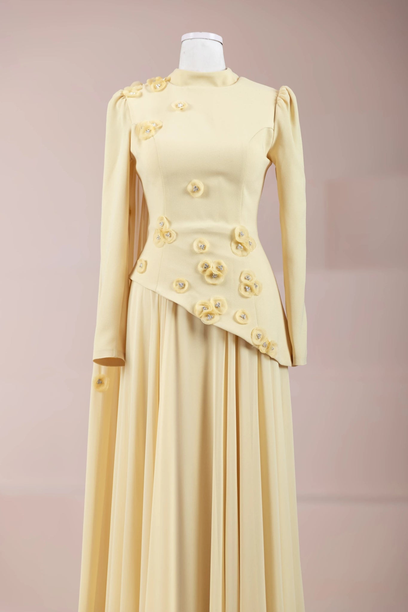 Çeliva Tesettür Abiye - FioraofDress - tesettur - abiye - Safran - 40 - hijab - evening - dress