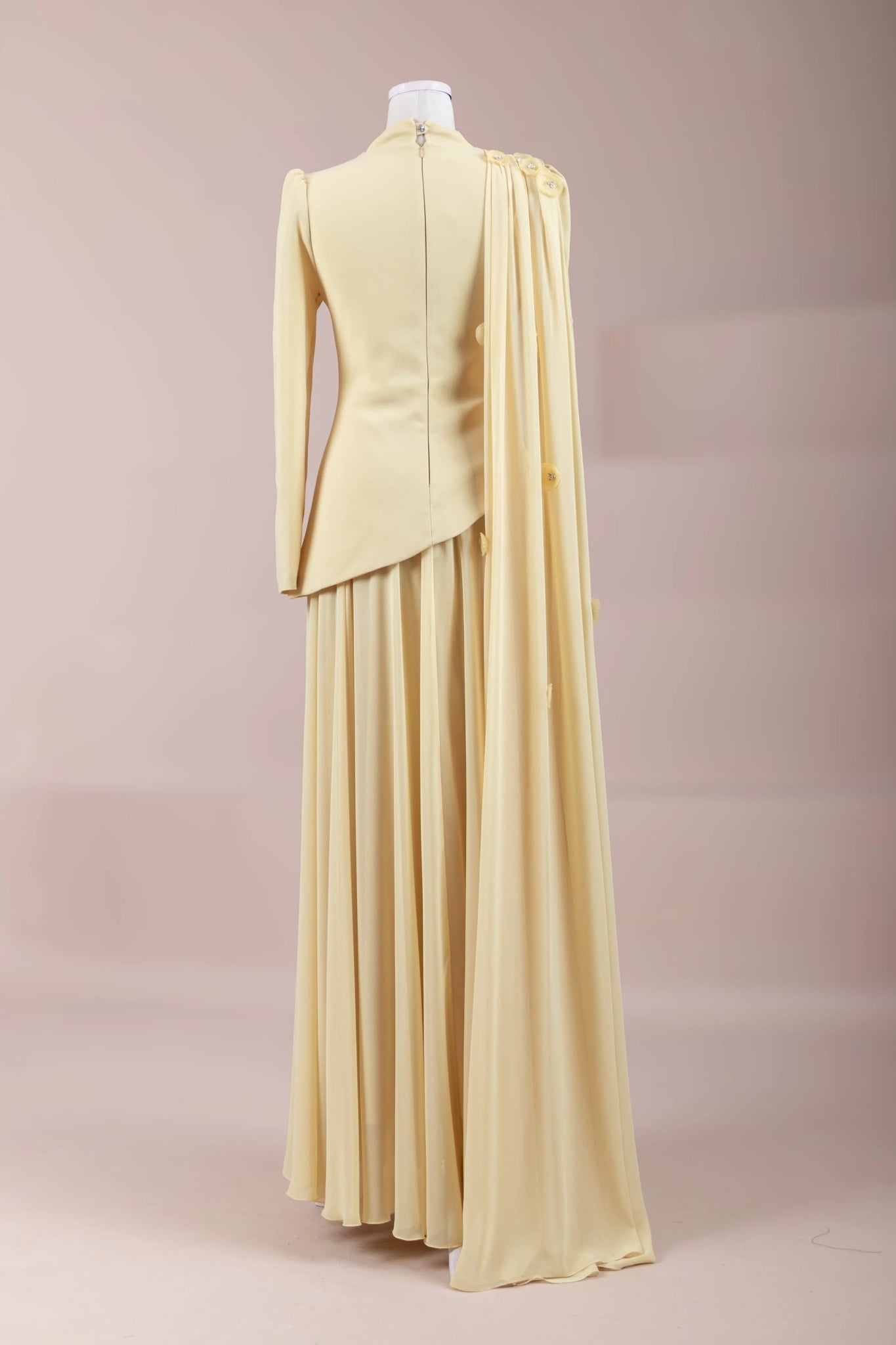 Çeliva Tesettür Abiye - FioraofDress - tesettur - abiye - Safran - 40 - hijab - evening - dress