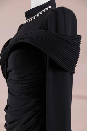 Charm Tesettür Abiye - FioraofDress - tesettur - abiye - Siyahh - 36 - hijab - evening - dress